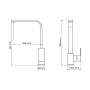 Mitigeur EDM 01194 Getaria Argenté Acier inoxydable Laiton Zinc 5,2 x 20,05 x 33,8 cm: Plus de 300.000 produits de grandes marqu