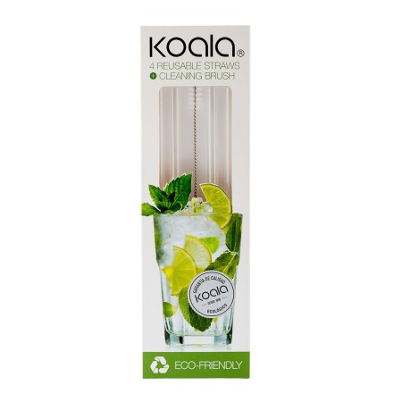 Pailles réutilisables Koala Bodega Transparent Métal 5 Unités: Plus de 300.000 produits de grandes marques en vente directe à pr