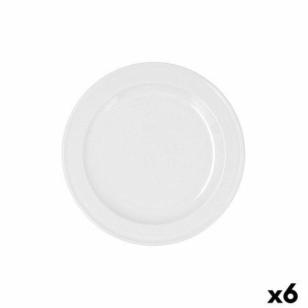 Assiette à dessert Bidasoa Glacial Ala Estrch Blanc Céramique 20 cm (6 Unités) (Pack 6x): Plus de 300.000 produits de grandes ma