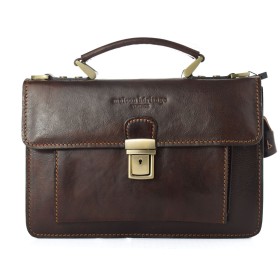 Sac-à-main Femme Maison Heritage EDMOND-MARRON-FONCE Marron 26 x 18 x 8 cm: Plus de 300.000 produits de grandes marques en vente