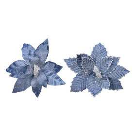 Fleur décorative Bleu Noël Ø 34 x 6 cm: Plus de 300.000 produits de grandes marques en vente directe à prix usine sur cadeaufou.