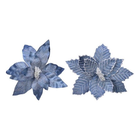 Fleur décorative Bleu Noël Ø 34 x 6 cm: Plus de 300.000 produits de grandes marques en vente directe à prix usine sur cadeaufou.