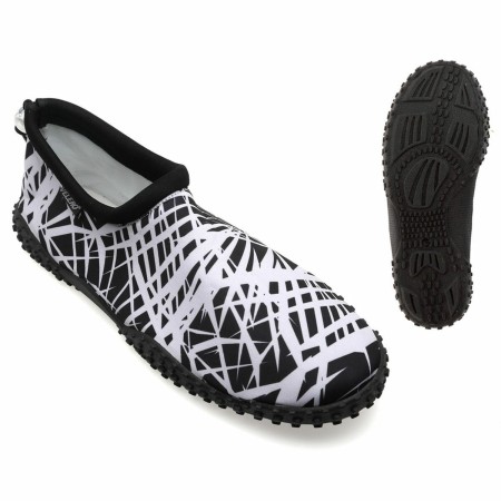 Chaussons Lines Blanc/Noir: Plus de 300.000 produits de grandes marques en vente directe à prix usine sur cadeaufou.com. Label b