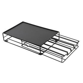 Organisateur de capsules de café DKD Home Decor 21 x 31 x 7,5 cm Noir Métal: Plus de 300.000 produits de grandes marques en vent