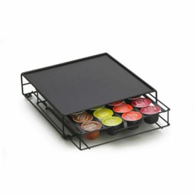 Organisateur de capsules de café DKD Home Decor 28,7 x 32 x 7 cm Noir Métal: Plus de 300.000 produits de grandes marques en vent