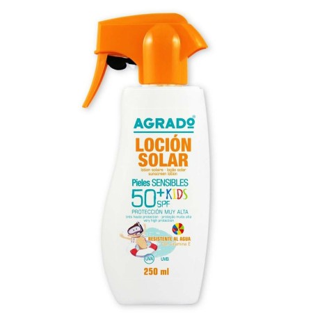Protecteur Solaire pour enfant Agrado Enfant SPF 50+ 250 ml: Plus de 300.000 produits de grandes marques en vente directe à prix