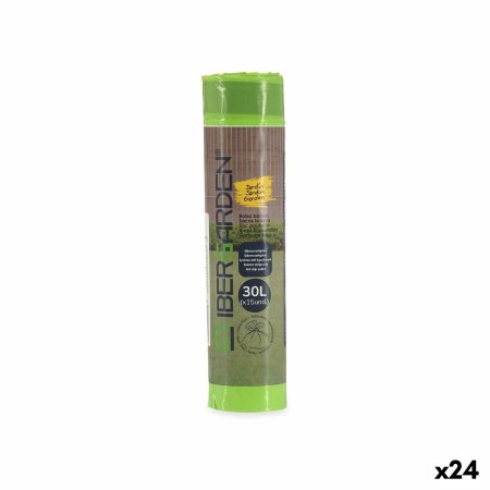 Sacs à ordures Ibergarden 190939000520 Vert Polyéthylène 30 L 24 Unités: Plus de 300.000 produits de grandes marques en vente di