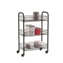 Chariot de Cuisine Metaltex Siena Noir 3 Etagères fils de fer (63 x 41 x 23 cm): Plus de 300.000 produits de grandes marques en 