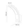 Applique Murale EDM 32535 polypropylène A 10 W 750 Lm Blanc Extérieur (4000 K): Plus de 300.000 produits de grandes marques en v
