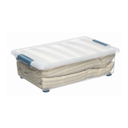Boîte Multiusage Domopak Living Katla Avec des roues Avec des poignées Transparent 28 L (59 x 39 x 18,5 cm): Plus de 300.000 pro