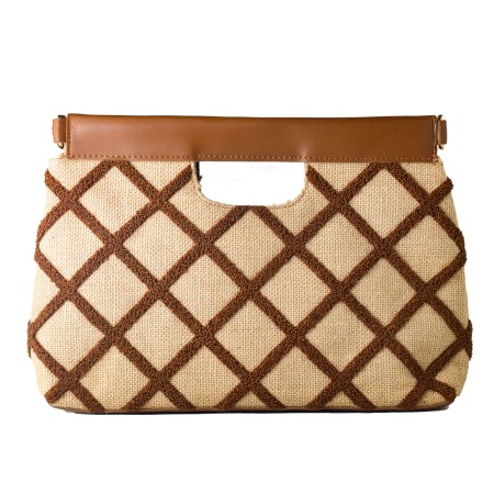 Sac-à-main Femme Laura Ashley VALETTA-QUILTED-TAN Marron 30 x 20 x 9 cm: Plus de 300.000 produits de grandes marques en vente di