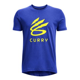 T-shirt à manches courtes homme Under Armour Curry Lightning Logo Bleu: Plus de 300.000 produits de grandes marques en vente dir