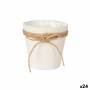 Cache-pot Ibergarden WY18-71 Blanc Marron Tissu Corde Plastique Lien 14 x 12,5 x 14 cm 14 x 14 x 14 cm (24 Unités): Plus de 300.