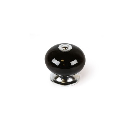 Pommeau Rei e517 Noir Métal Ø 40 x 36 mm 4 Pièces: Plus de 300.000 produits de grandes marques en vente directe à prix usine sur