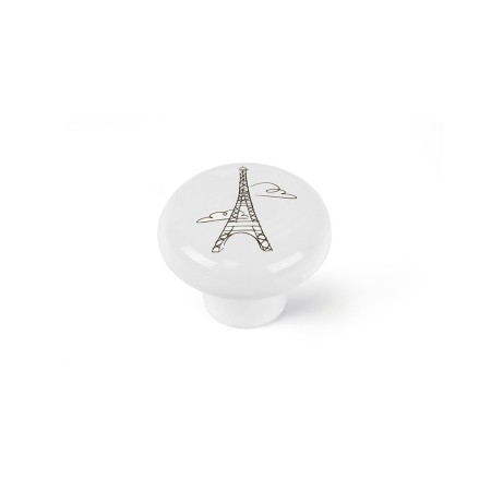 Pommeau Rei e816 Blanc Porcelaine Illustré Ø 40 x 31 mm 4 Pièces: Plus de 300.000 produits de grandes marques en vente directe à