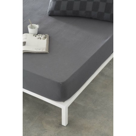 Drap housse Naturals ELBA Gris foncé 90 x 190/200 cm (Lit 1 persone): Plus de 300.000 produits de grandes marques en vente direc