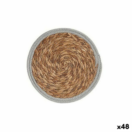 Dessous de plat Ø 30 cm Naturel Gris Fibre naturelle (48 Unités): Plus de 300.000 produits de grandes marques en vente directe à