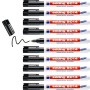 Marqueur permanent Edding 8014 Noir (10 Unités): Plus de 300.000 produits de grandes marques en vente directe à prix usine sur c