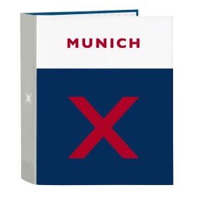 Reliure à anneaux Munich College Gris A4 (27 x 33 x 6 cm): Plus de 300.000 produits de grandes marques en vente directe à prix u