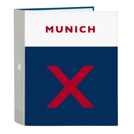 Reliure à anneaux Munich College Gris A4 (27 x 33 x 6 cm): Plus de 300.000 produits de grandes marques en vente directe à prix u