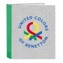 Reliure à anneaux Benetton Pop Gris A4 (27 x 33 x 6 cm): Plus de 300.000 produits de grandes marques en vente directe à prix usi
