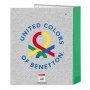 Reliure à anneaux Benetton Pop Gris A4 (27 x 33 x 6 cm): Plus de 300.000 produits de grandes marques en vente directe à prix usi