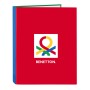 Reliure à anneaux Benetton Pop Gris A4 (26.5 x 33 x 4 cm): Plus de 300.000 produits de grandes marques en vente directe à prix u