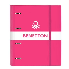 Reliure à anneaux Benetton Raspberry Fuchsia (27 x 32 x 3.5 cm): Plus de 300.000 produits de grandes marques en vente directe à 