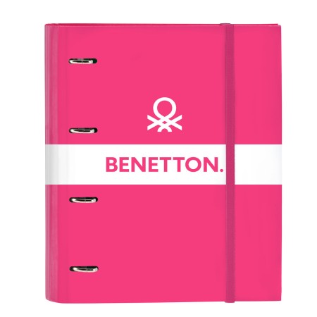 Reliure à anneaux Benetton Raspberry Fuchsia (27 x 32 x 3.5 cm): Plus de 300.000 produits de grandes marques en vente directe à 