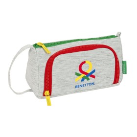Trousse d'écolier Benetton Pop Gris 20 x 11 x 8.5 cm: Plus de 300.000 produits de grandes marques en vente directe à prix usine 