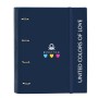 Reliure à anneaux Benetton Love Blue marine (27 x 32 x 3.5 cm): Plus de 300.000 produits de grandes marques en vente directe à p