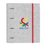 Reliure à anneaux Benetton Pop Gris (27 x 32 x 3.5 cm): Plus de 300.000 produits de grandes marques en vente directe à prix usin