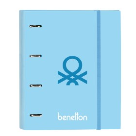 Reliure à anneaux Benetton Sequins Bleu clair (27 x 32 x 3.5 cm): Plus de 300.000 produits de grandes marques en vente directe à