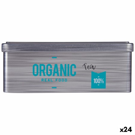 Boîte pour infusions Kinvara Organic Tea Gris Fer blanc 11 x 7,1 x 18 cm (24 Unités): Plus de 300.000 produits de grandes marque