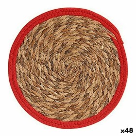 Dessous de plat Naturel Rouge Fibre naturelle (30 x 1 x 30 cm) (48 Unités): Plus de 300.000 produits de grandes marques en vente