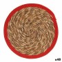 Dessous de plat Naturel Rouge Fibre naturelle (30 x 1 x 30 cm) (48 Unités): Plus de 300.000 produits de grandes marques en vente