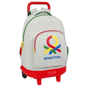 Cartable à roulettes Benetton Pop Gris (33 x 45 x 22 cm): Plus de 300.000 produits de grandes marques en vente directe à prix us