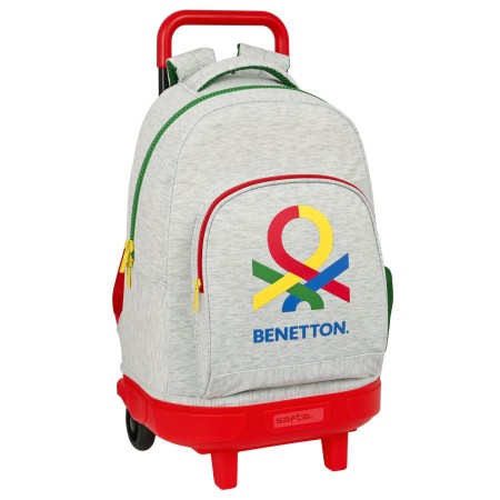 Cartable à roulettes Benetton Pop Gris (33 x 45 x 22 cm): Plus de 300.000 produits de grandes marques en vente directe à prix us