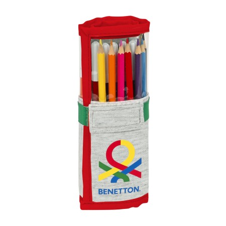 Trousse Scolaire avec Accessoires Benetton Pop Gris (27 Pièces) (7 x 20 x 7 cm): Plus de 300.000 produits de grandes marques en 