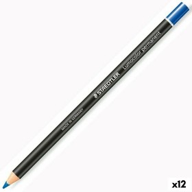 Crayons Staedtler Lumocolor Permanent Glasochrom Permanent Bleu (12 Unités): Plus de 300.000 produits de grandes marques en vent