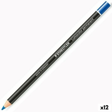 Crayons Staedtler Lumocolor Permanent Glasochrom Permanent Bleu (12 Unités): Plus de 300.000 produits de grandes marques en vent