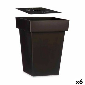 Pot auto-arrosant Ibergarden 87950 Anthracite Plastique 37 x 51 x 37 cm (6 Unités): Plus de 300.000 produits de grandes marques 