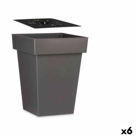 Pot auto-arrosant Ibergarden 87949 Gris Plastique 37 x 51 x 37 cm (6 Unités): Plus de 300.000 produits de grandes marques en ven