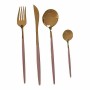 Ensemble de Couverts Kinvara BST-CT022 Rose Doré Acier inoxydable 16 x 5 x 24,5 cm (12 Unités): Plus de 300.000 produits de gran