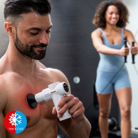 Pistolet de Massage Musculaire Chaud et Froid Hokgun InnovaGoods: Plus de 300.000 produits de grandes marques en vente directe à