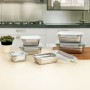 Boîte à lunch hermétique Bidasoa Theo 18,3,5 x 18,3 x 6,8 cm Argenté 1,2 L Métal: Plus de 300.000 produits de grandes marques en