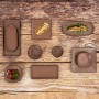 Assiette plate Bidasoa Gio 21,5 x 21,5 cm Marron Plastique: Plus de 300.000 produits de grandes marques en vente directe à prix 