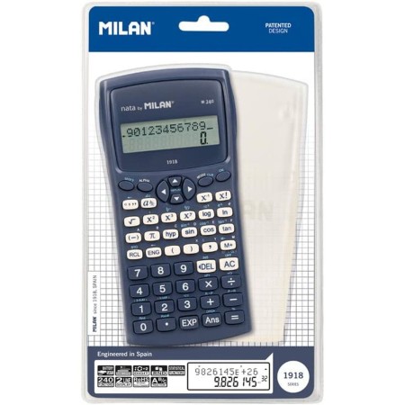 Calculatrice scientifique Milan M240-1918 Bleu 16,7 x 8,4 x 1,9 cm: Plus de 300.000 produits de grandes marques en vente directe