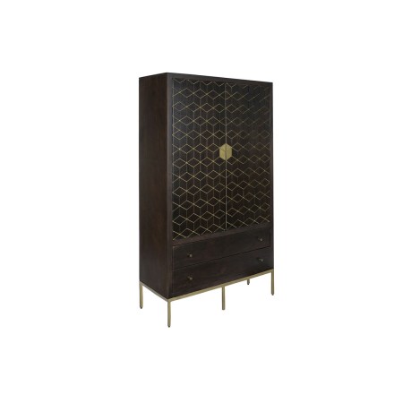 Armoire DKD Home Decor 100 x 40 x 175 cm Noir Métal Acacia: Plus de 300.000 produits de grandes marques en vente directe à prix 