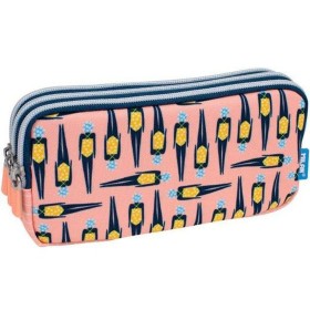 Trousse Fourre-Tout Triple Milan Swins Jaune Rose 20 x 11 x 6,5 cm: Plus de 300.000 produits de grandes marques en vente directe
